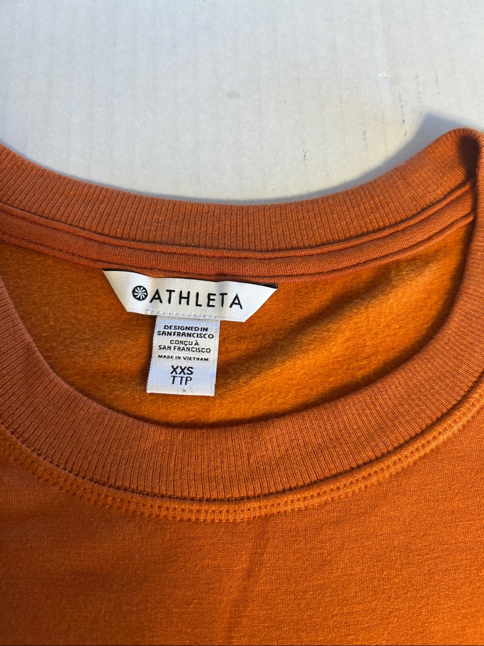 Athleta Womens Crew-Neck Coaster Luxe Recover Sweatshirt
Burnt Orange Sz XXS - Picture 10 of 16